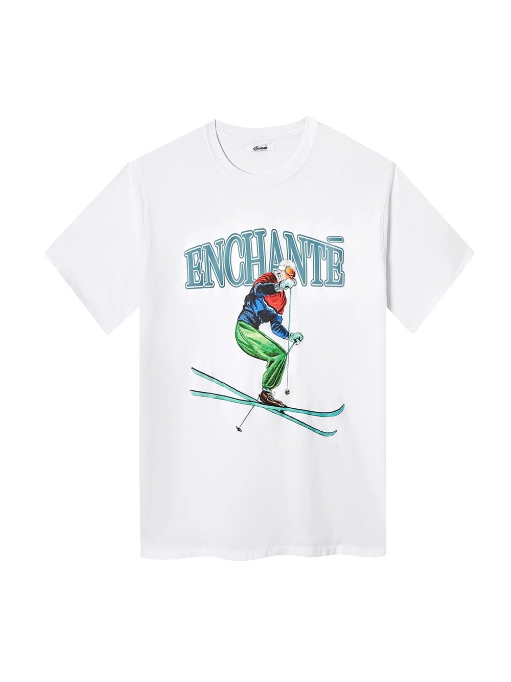 New without Tags! ENCHANTE White Vintage Skier Tee Size S